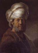 REMBRANDT Harmenszoon van Rijn An Oriental china oil painting artist